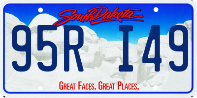 SD license plate 95RI49