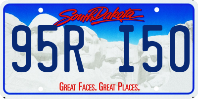 SD license plate 95RI50