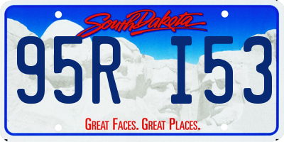 SD license plate 95RI53