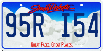 SD license plate 95RI54