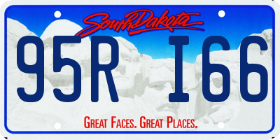 SD license plate 95RI66