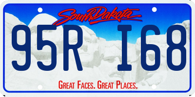 SD license plate 95RI68