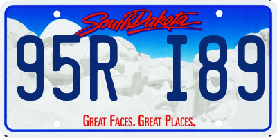 SD license plate 95RI89