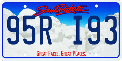 SD license plate 95RI93