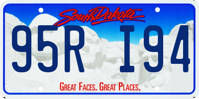 SD license plate 95RI94