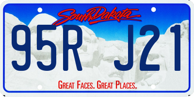 SD license plate 95RJ21