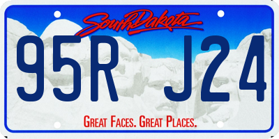 SD license plate 95RJ24