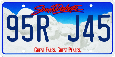 SD license plate 95RJ45