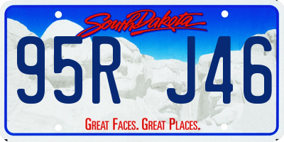 SD license plate 95RJ46