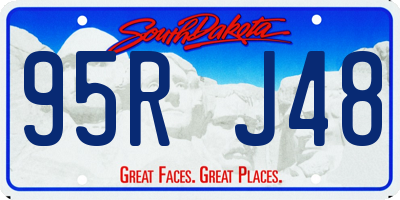 SD license plate 95RJ48