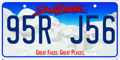 SD license plate 95RJ56