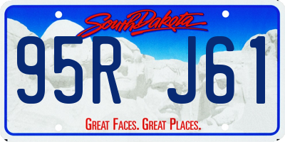 SD license plate 95RJ61