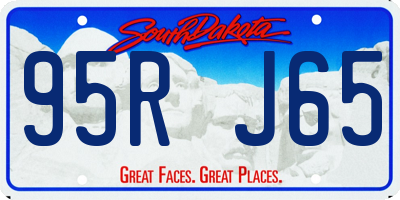 SD license plate 95RJ65