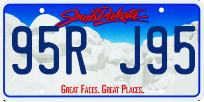 SD license plate 95RJ95