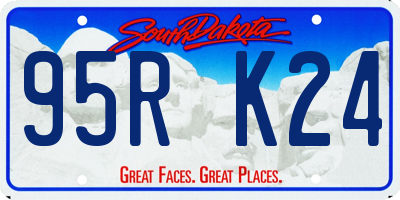 SD license plate 95RK24