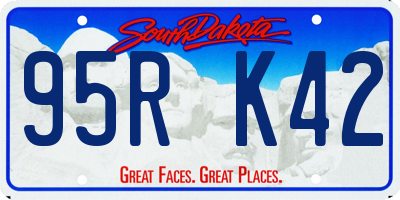 SD license plate 95RK42