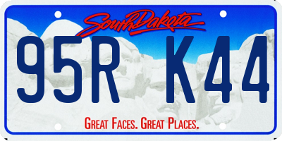SD license plate 95RK44