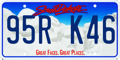SD license plate 95RK46