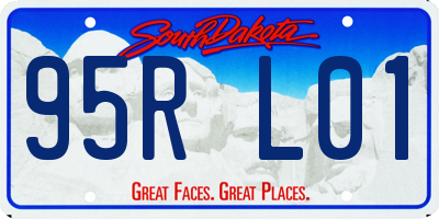 SD license plate 95RL01