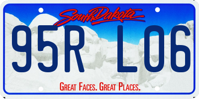 SD license plate 95RL06