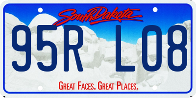 SD license plate 95RL08