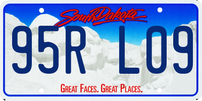 SD license plate 95RL09