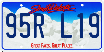 SD license plate 95RL19