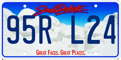 SD license plate 95RL24