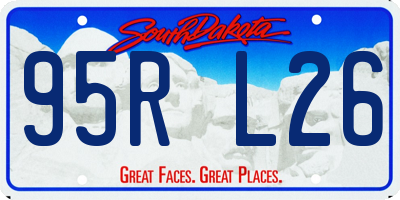 SD license plate 95RL26