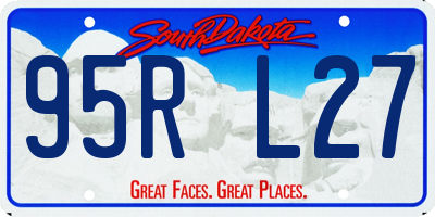 SD license plate 95RL27
