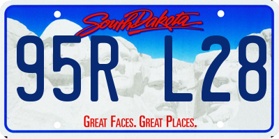 SD license plate 95RL28