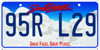 SD license plate 95RL29