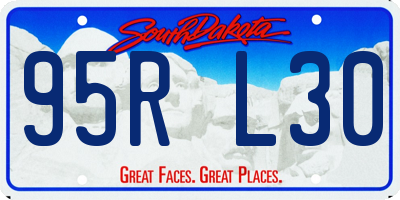 SD license plate 95RL30