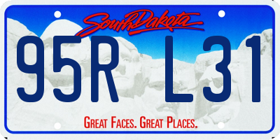 SD license plate 95RL31