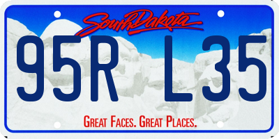 SD license plate 95RL35