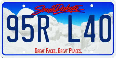 SD license plate 95RL40