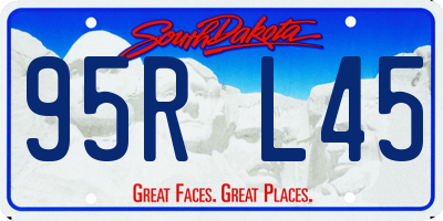 SD license plate 95RL45