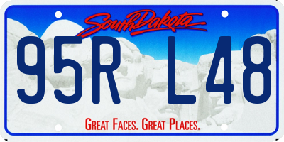 SD license plate 95RL48