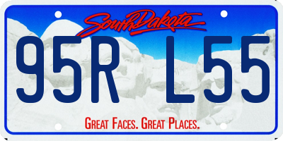 SD license plate 95RL55
