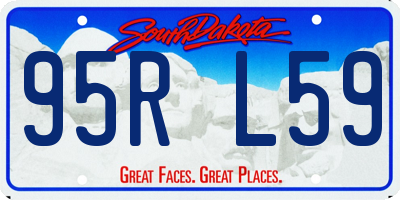 SD license plate 95RL59