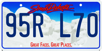 SD license plate 95RL70