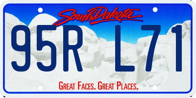 SD license plate 95RL71