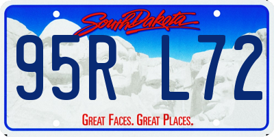 SD license plate 95RL72