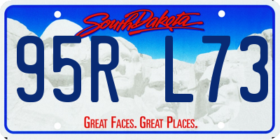SD license plate 95RL73
