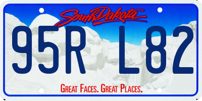 SD license plate 95RL82