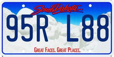 SD license plate 95RL88