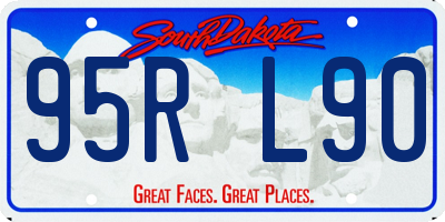 SD license plate 95RL90