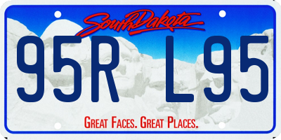 SD license plate 95RL95