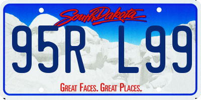 SD license plate 95RL99