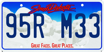 SD license plate 95RM33